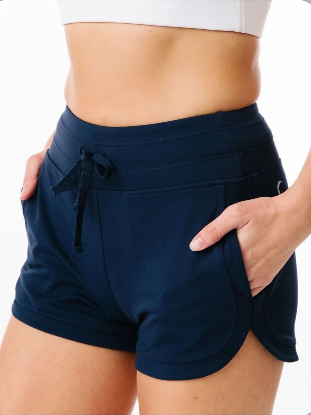 Zyia Navy Hybrid Shorts